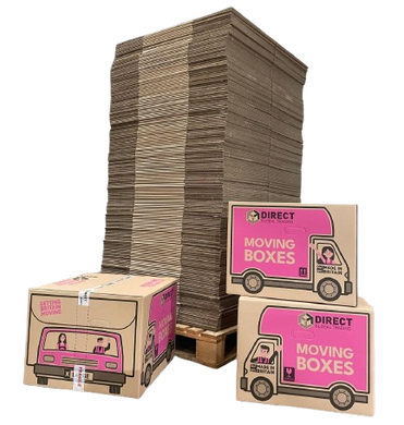 Bulk Pallet Deal of 210 Extra Large Cardboard Moving and Storage Boxes